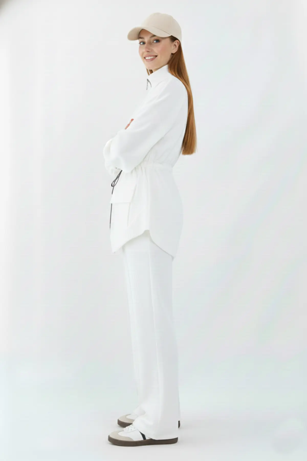 Scuba Suit With Drawstring Waist-detail