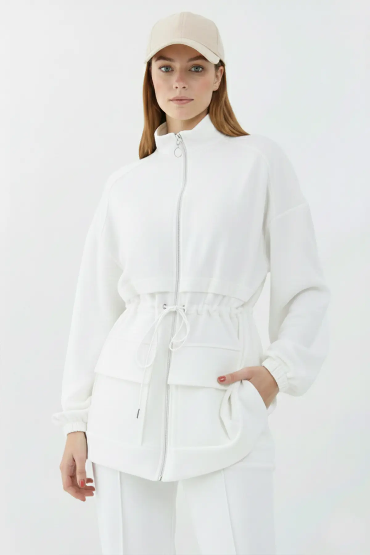 Scuba Suit With Drawstring Waist-detail