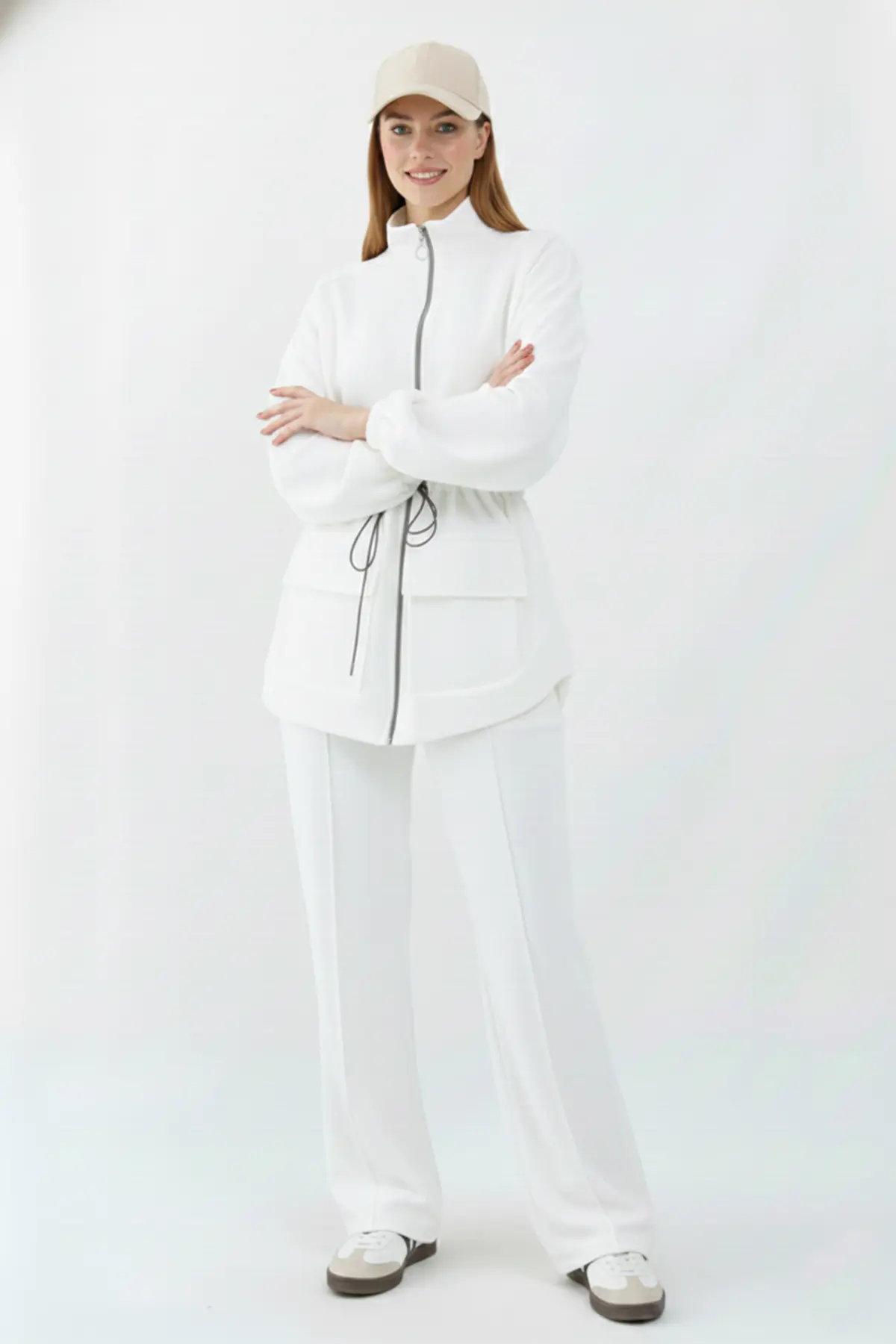 Scuba Suit With Drawstring Waist-detail