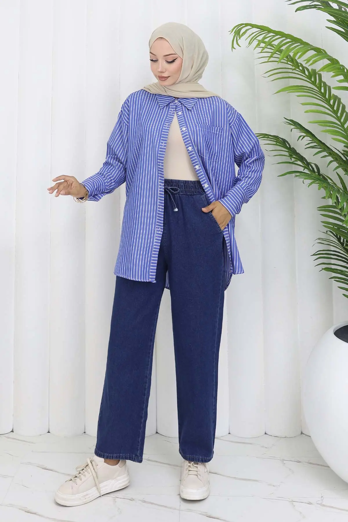 Beli Lastikli Kot Pantolon-detail