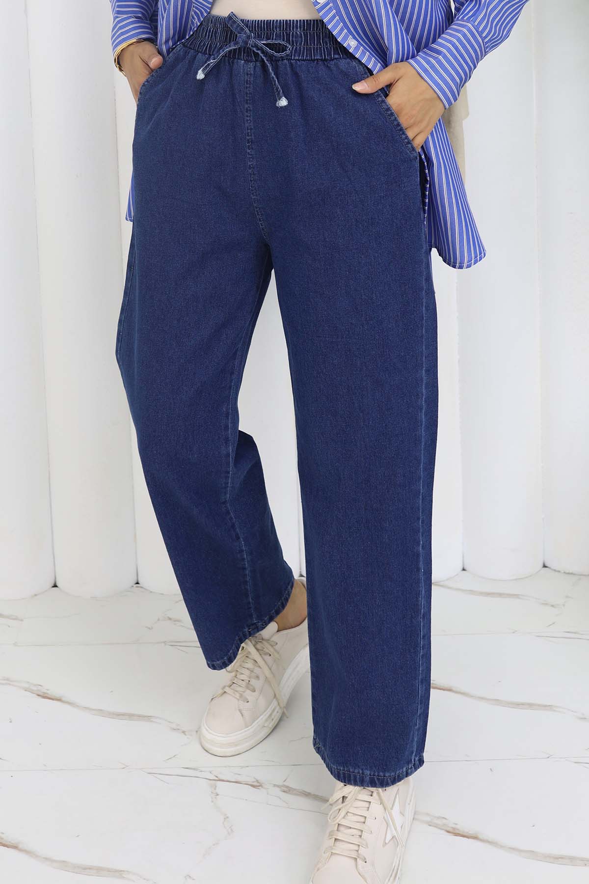 Beli Lastikli Kot Pantolon