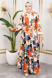 Tunnel Waist Hijab Dress