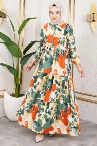 Tunnel Waist Hijab Dress