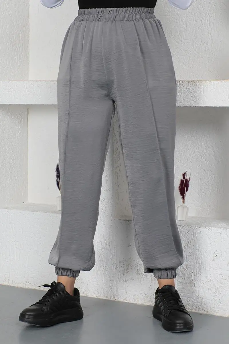 Beli Ve Paçası Lastikli Pantolon-detail