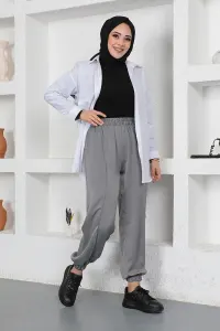 Beli Ve Paçası Lastikli Pantolon