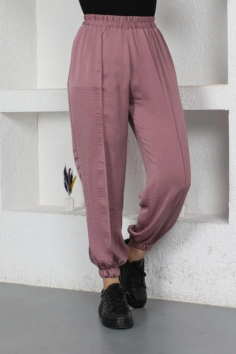 Beli Ve Paçası Lastikli Pantolon-detail