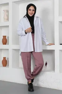 Beli Ve Paçası Lastikli Pantolon