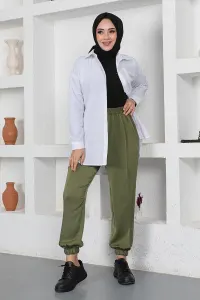 Beli Ve Paçası Lastikli Pantolon