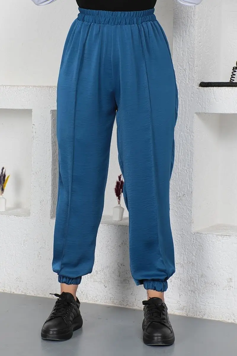 Beli Ve Paçası Lastikli Pantolon-detail