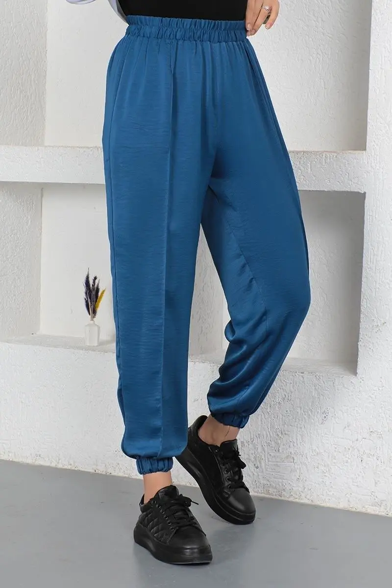 Beli Ve Paçası Lastikli Pantolon-detail