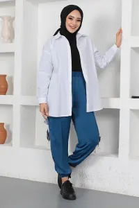 Beli Ve Paçası Lastikli Pantolon