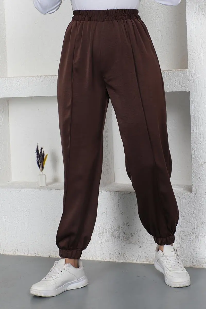 Beli Ve Paçası Lastikli Pantolon-detail