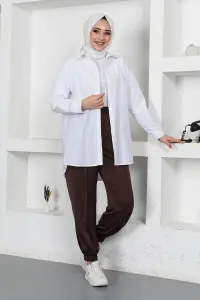 Beli Ve Paçası Lastikli Pantolon