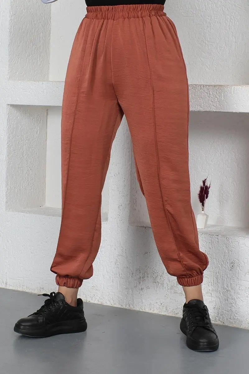 Beli Ve Paçası Lastikli Pantolon-detail