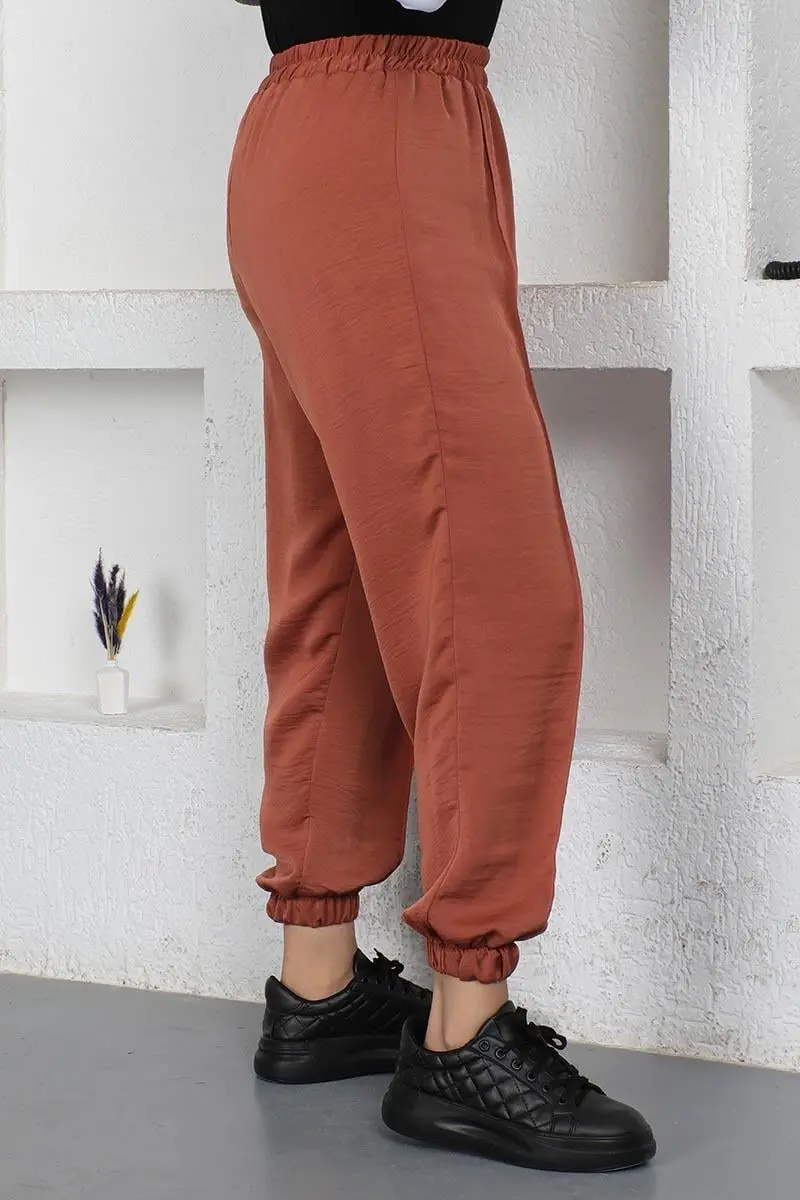 Beli Ve Paçası Lastikli Pantolon-detail