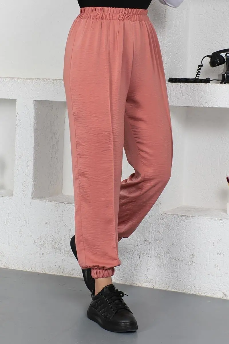 Beli Ve Paçası Lastikli Pantolon-detail