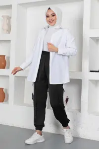 Beli Ve Paçası Lastikli Pantolon