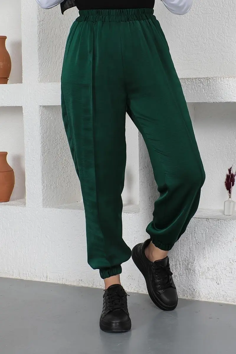 Beli Ve Paçası Lastikli Pantolon-detail