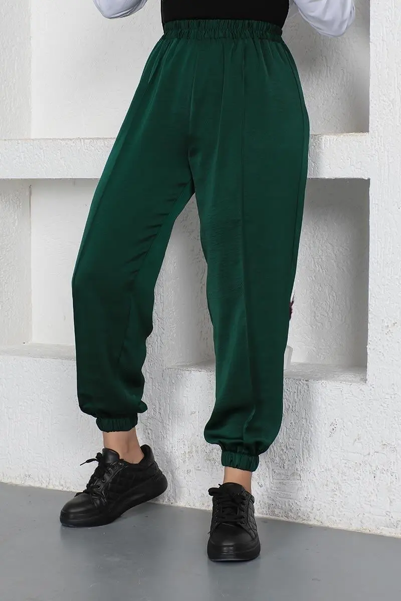 Beli Ve Paçası Lastikli Pantolon-detail