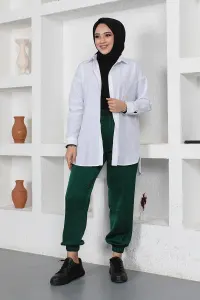 Beli Ve Paçası Lastikli Pantolon