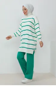 Crew Neck Knitwear Suit