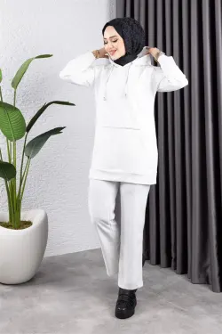 Pile Hooded Sports Suit