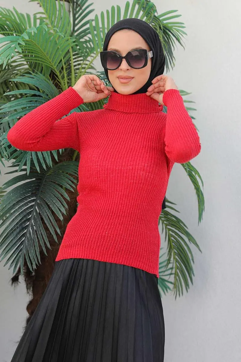 Boğazlı Triko Kazak-detail