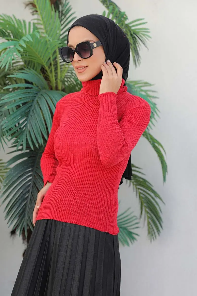 Boğazlı Triko Kazak-detail