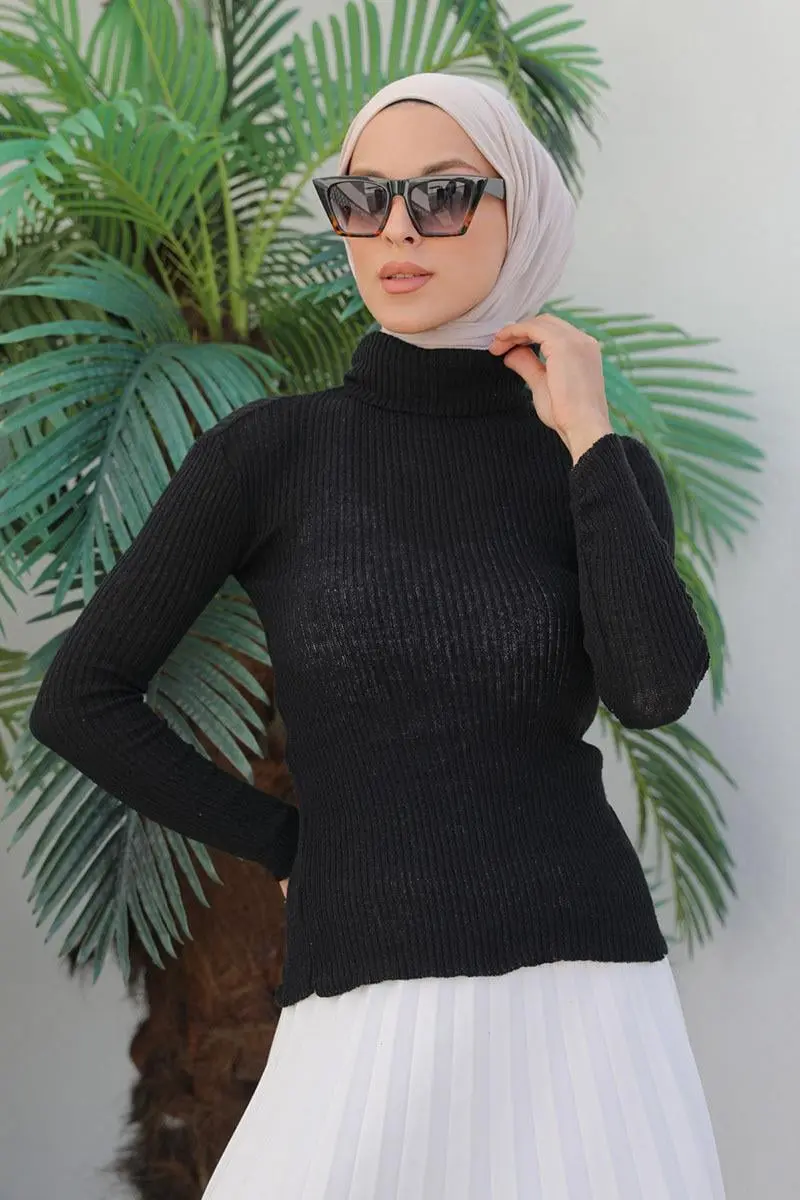 Boğazlı Triko Kazak-detail