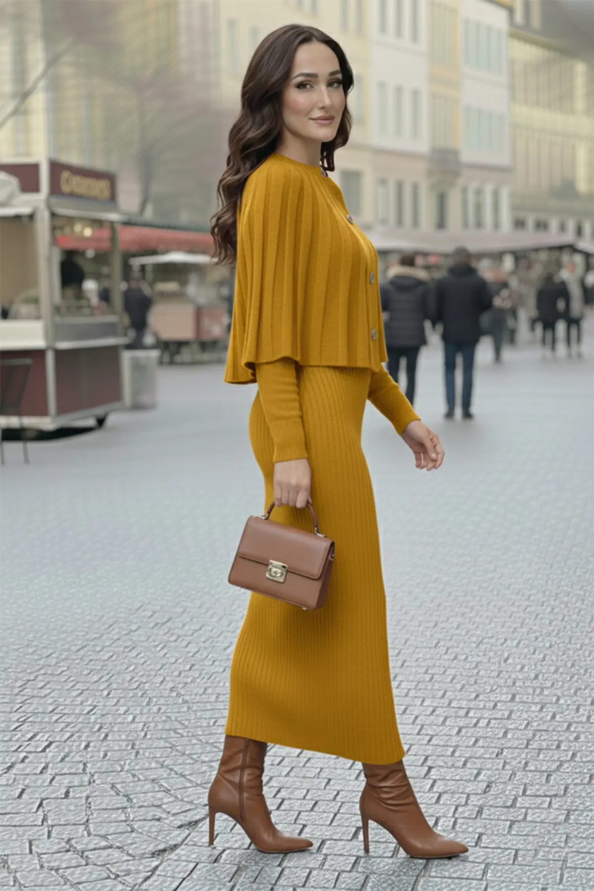 Bolero Knit Dress-detail