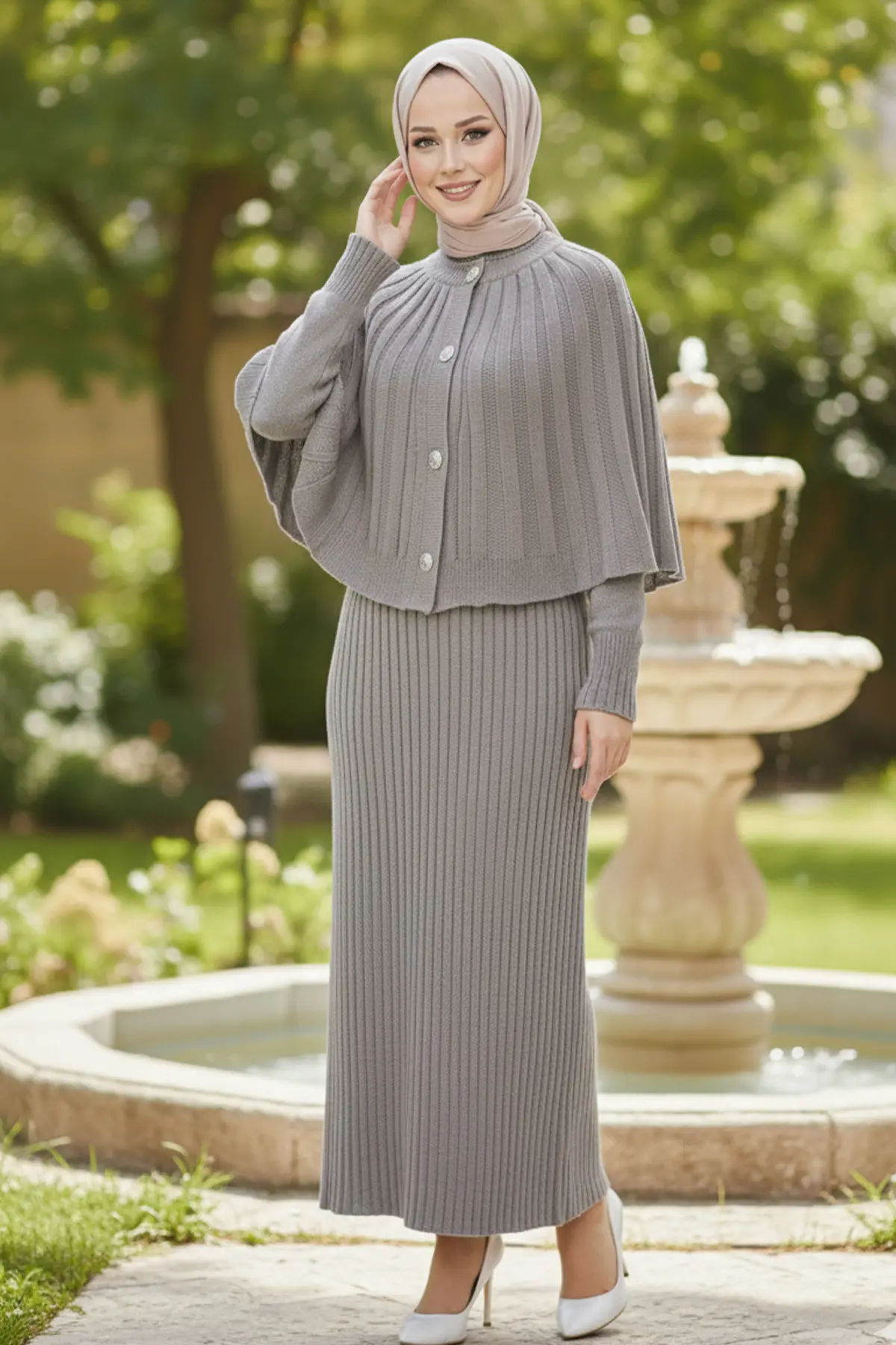 Bolero Knit Dress-detail