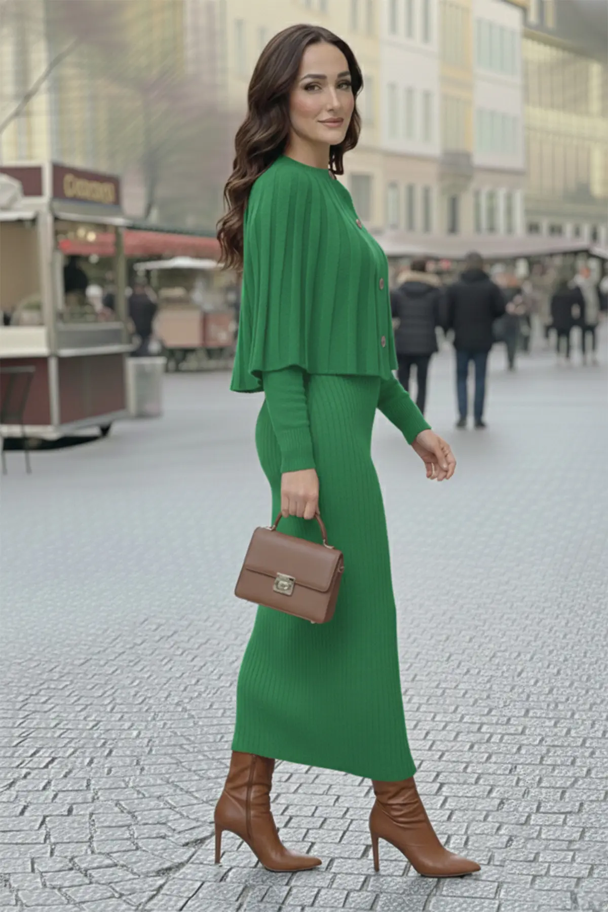 Bolero Knit Dress-detail