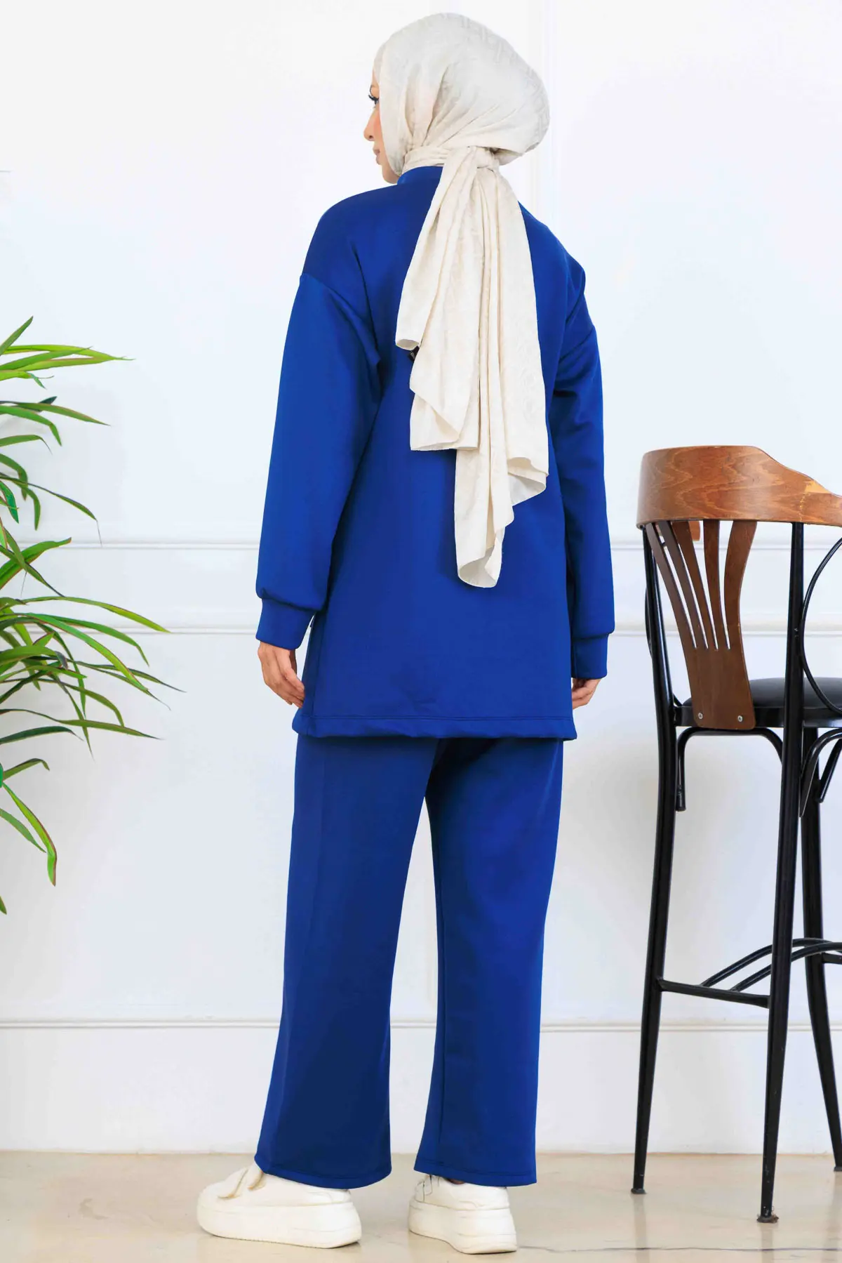 Boncuk Detaylı Scuba İkili Takım-detail