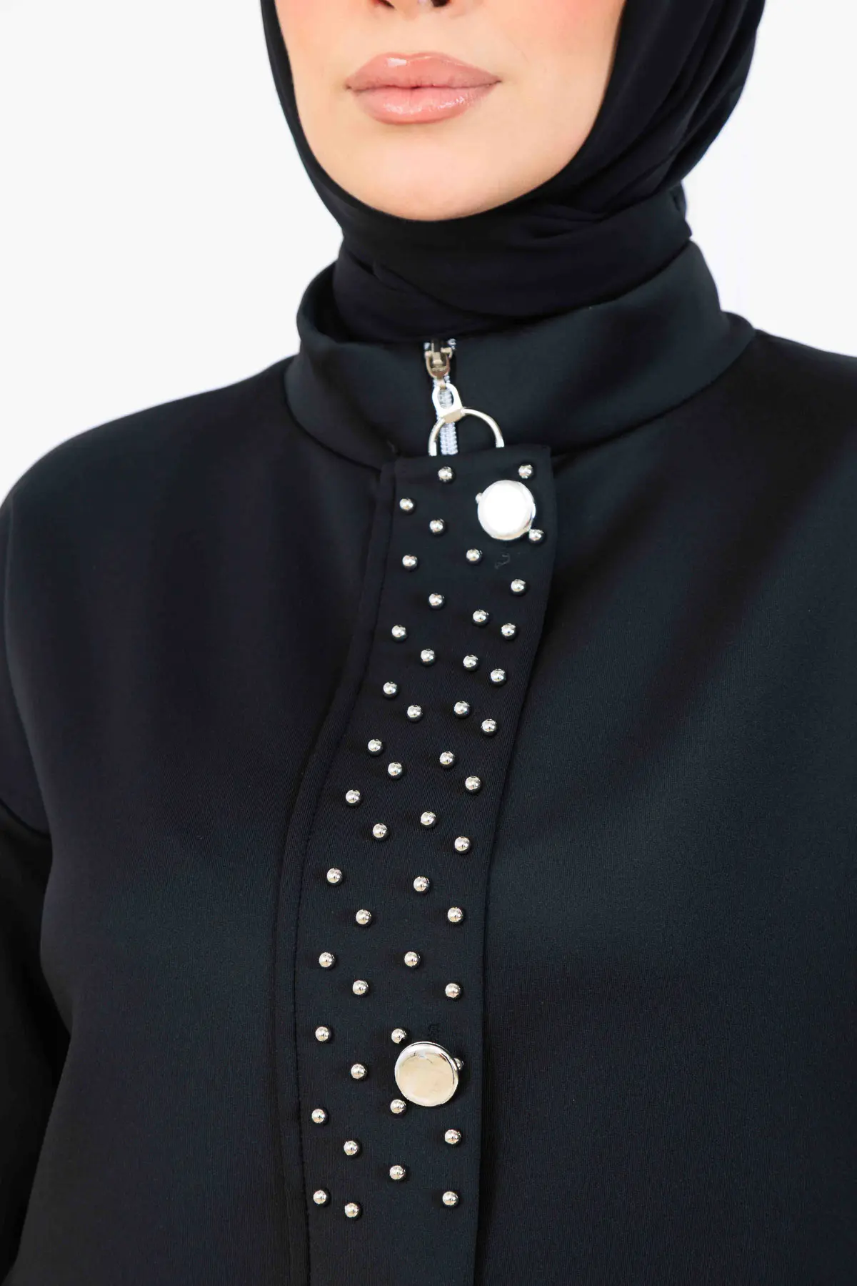 Boncuk Detaylı Scuba İkili Takım-detail