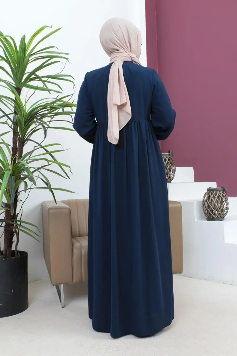 Boncuklu Işlemeli Ferace-detail