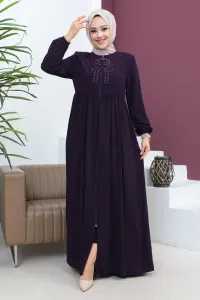Boncuklu Işlemeli Ferace