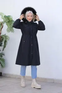 Bondit Fabric Fur Coat