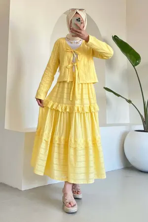 Brode Bağlamalı Etekli Takım