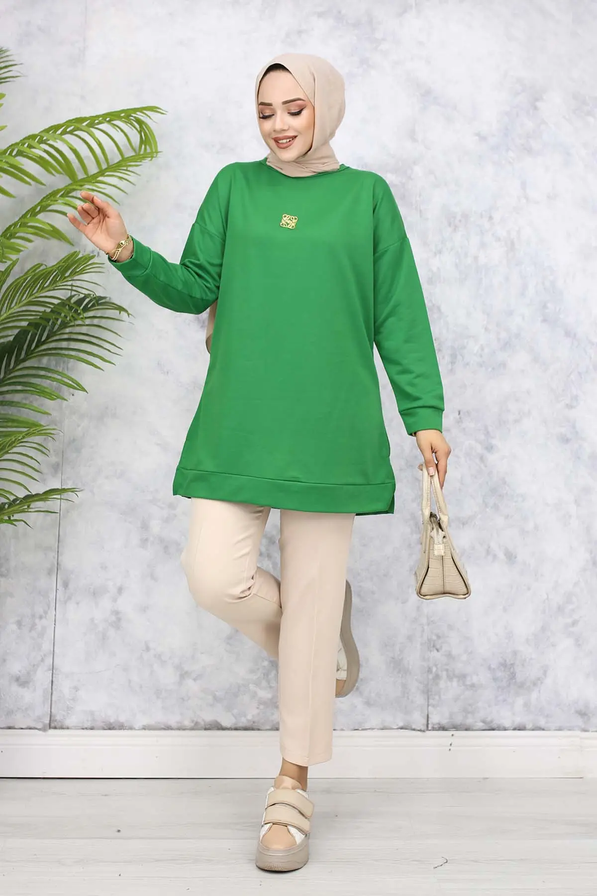 Brooch Detailed Tunic-detail