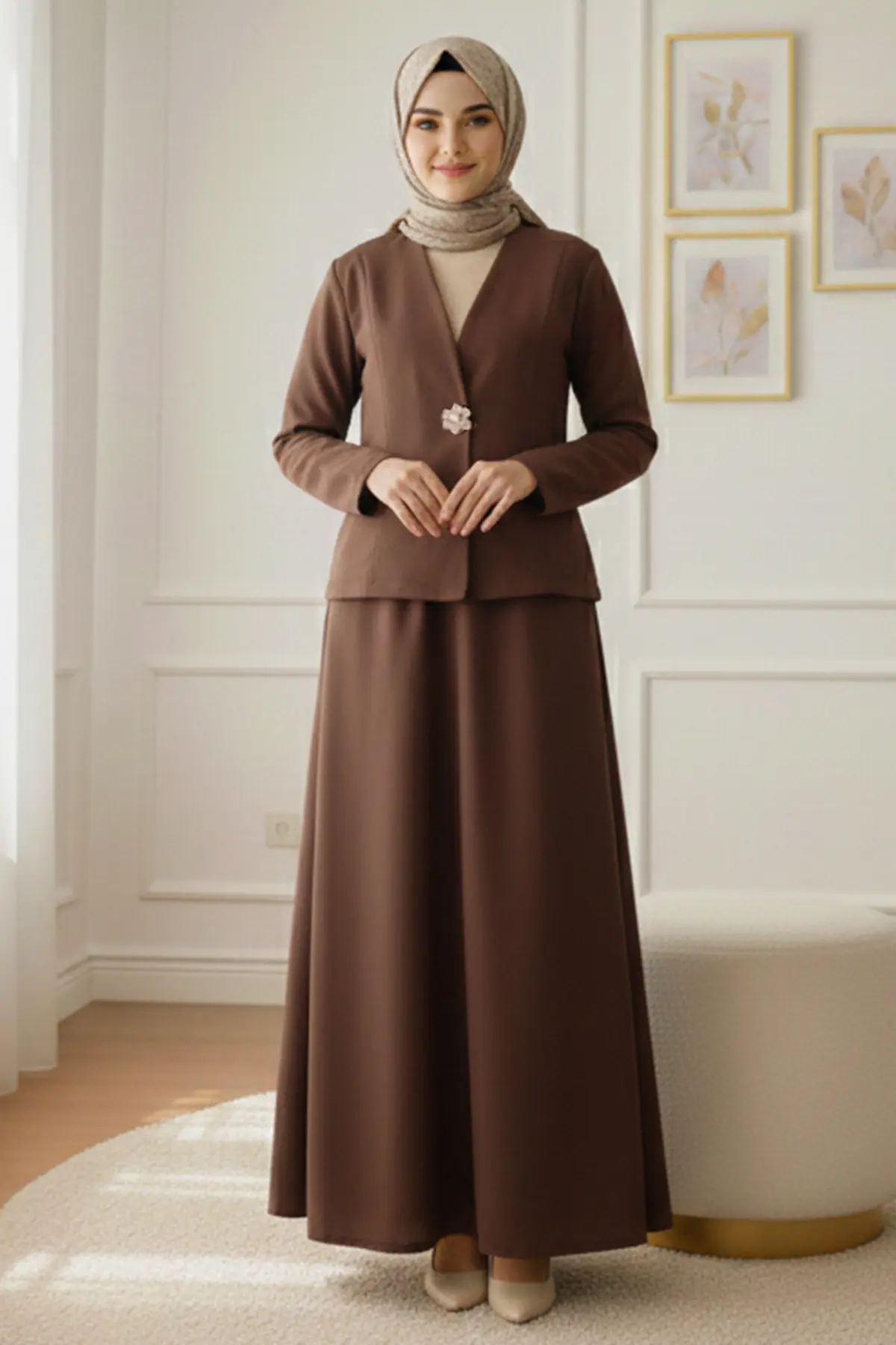 Brooch Jacket Suit-detail