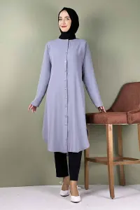 Large Size Aerobin Buttoned Tunic