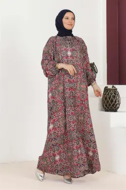 Plus Size Patterned Dress