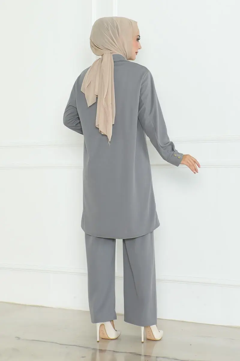 Plus Size Shirt Set-detail