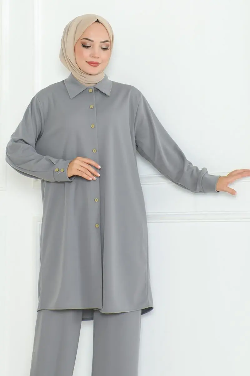 Plus Size Shirt Set-detail