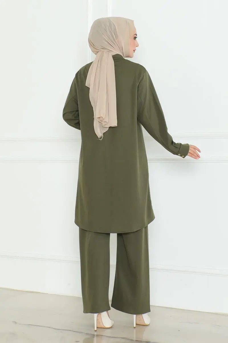 Plus Size Shirt Set-detail