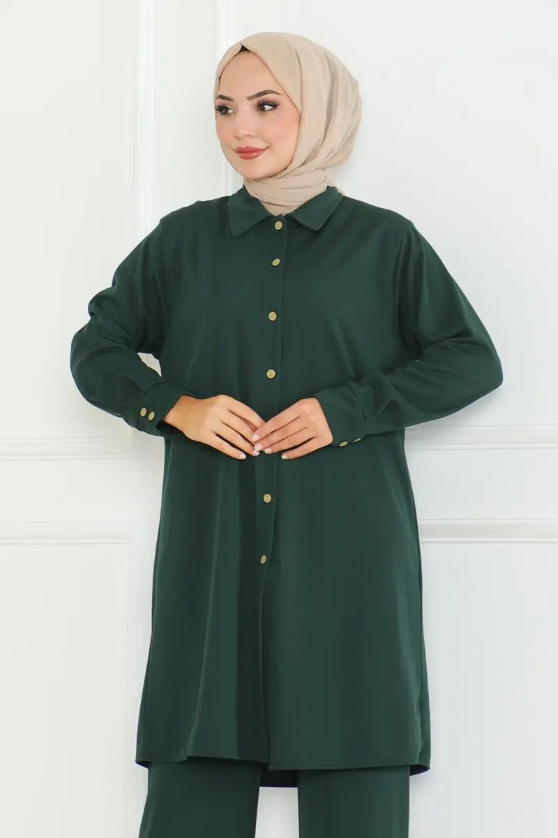 Plus Size Shirt Set-detail