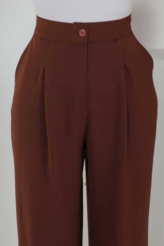 Büyük Beden Pantolon Kahverengi-detail