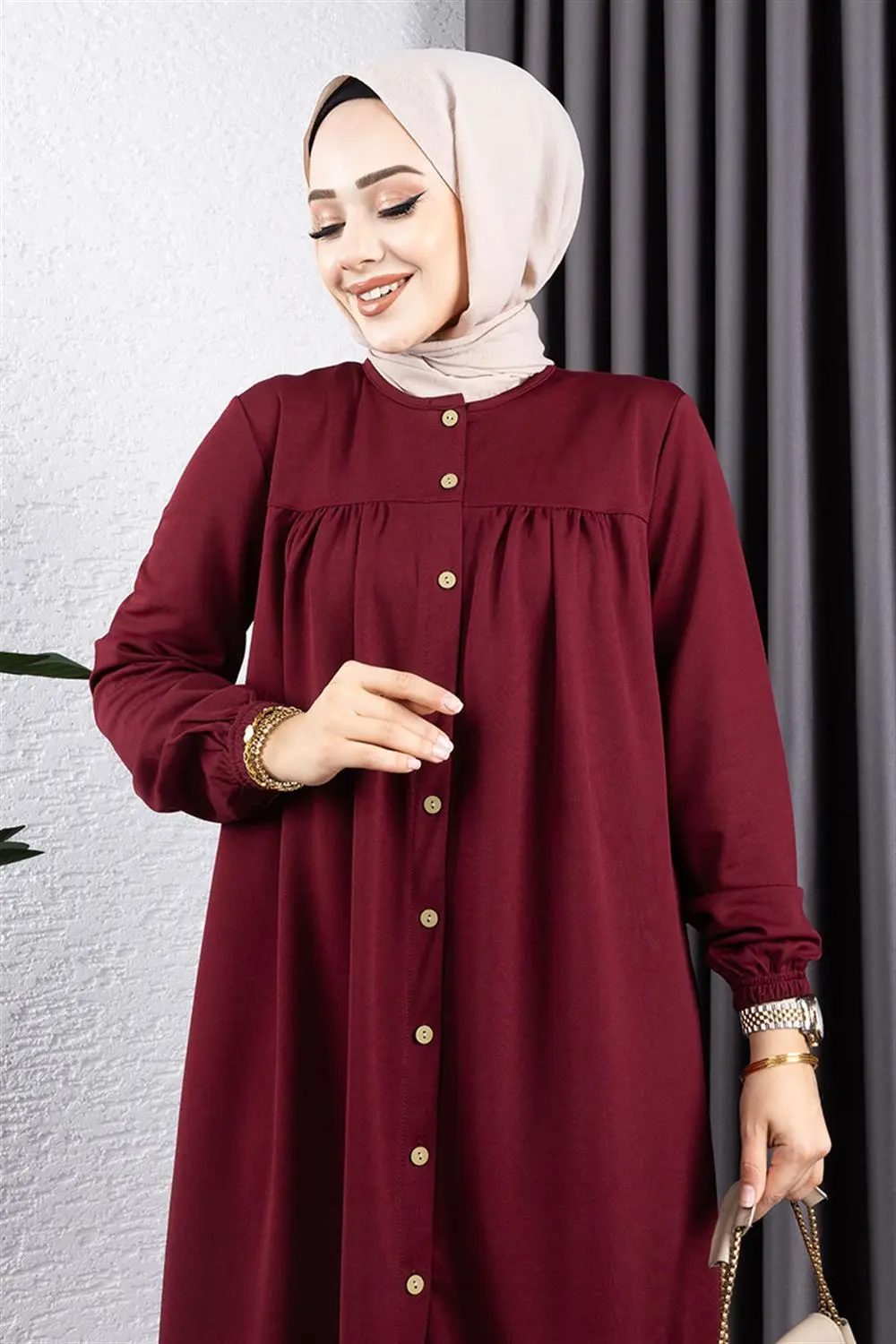 Büzgülü Tesettür Takım-detail