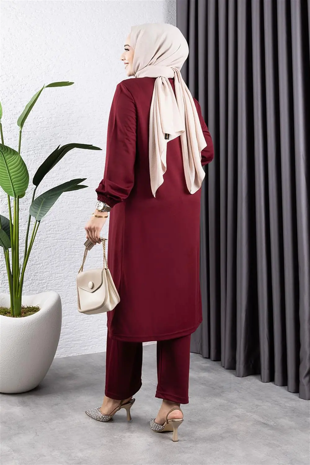 Büzgülü Tesettür Takım-detail