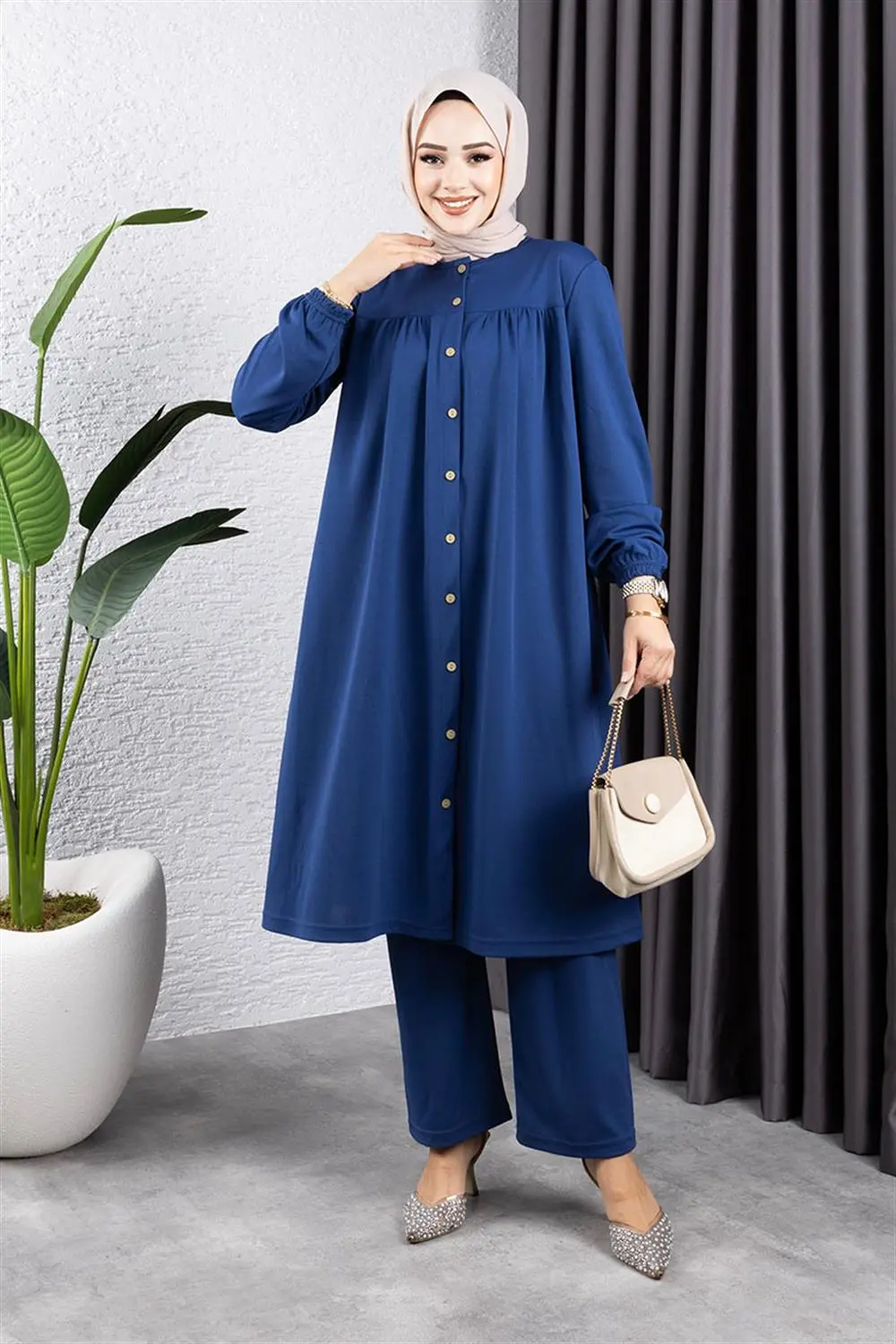 Büzgülü Tesettür Takım-detail